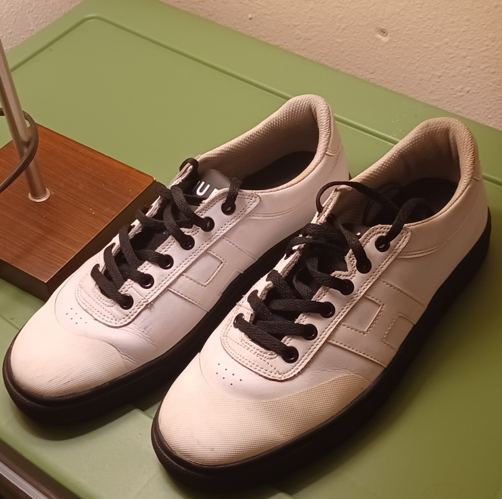 HUF Soto Skate Shoes, White/Black, size women's 8